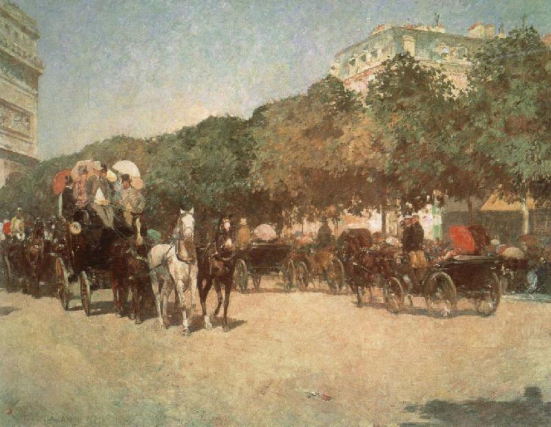 Grand Prix Day, Childe Hassam